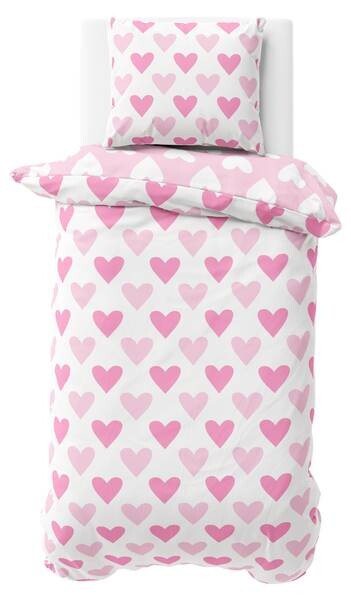 

Комплект постельного белья MTOnlinehandel Herzklopfen, 155x1x220 см цвет hellrosa/pink/weiß