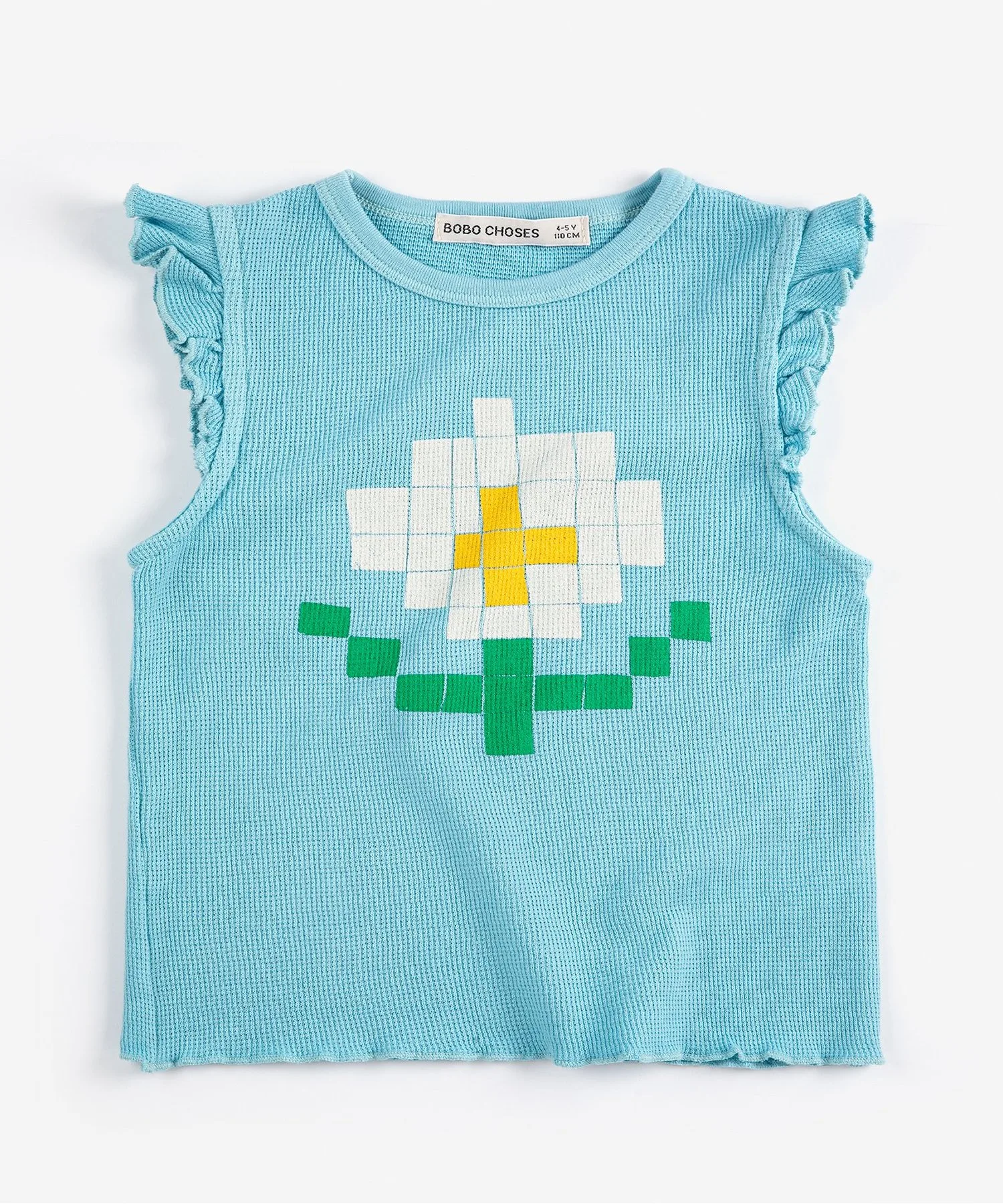 Детская футболка BOBO CHOSES с коротким рукавом и принтом Pixel Daisy — фото 4