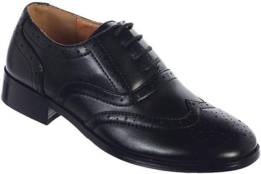 

Детские матовые лакированные туфли-оксфорды для мальчиков Igirldress, черный