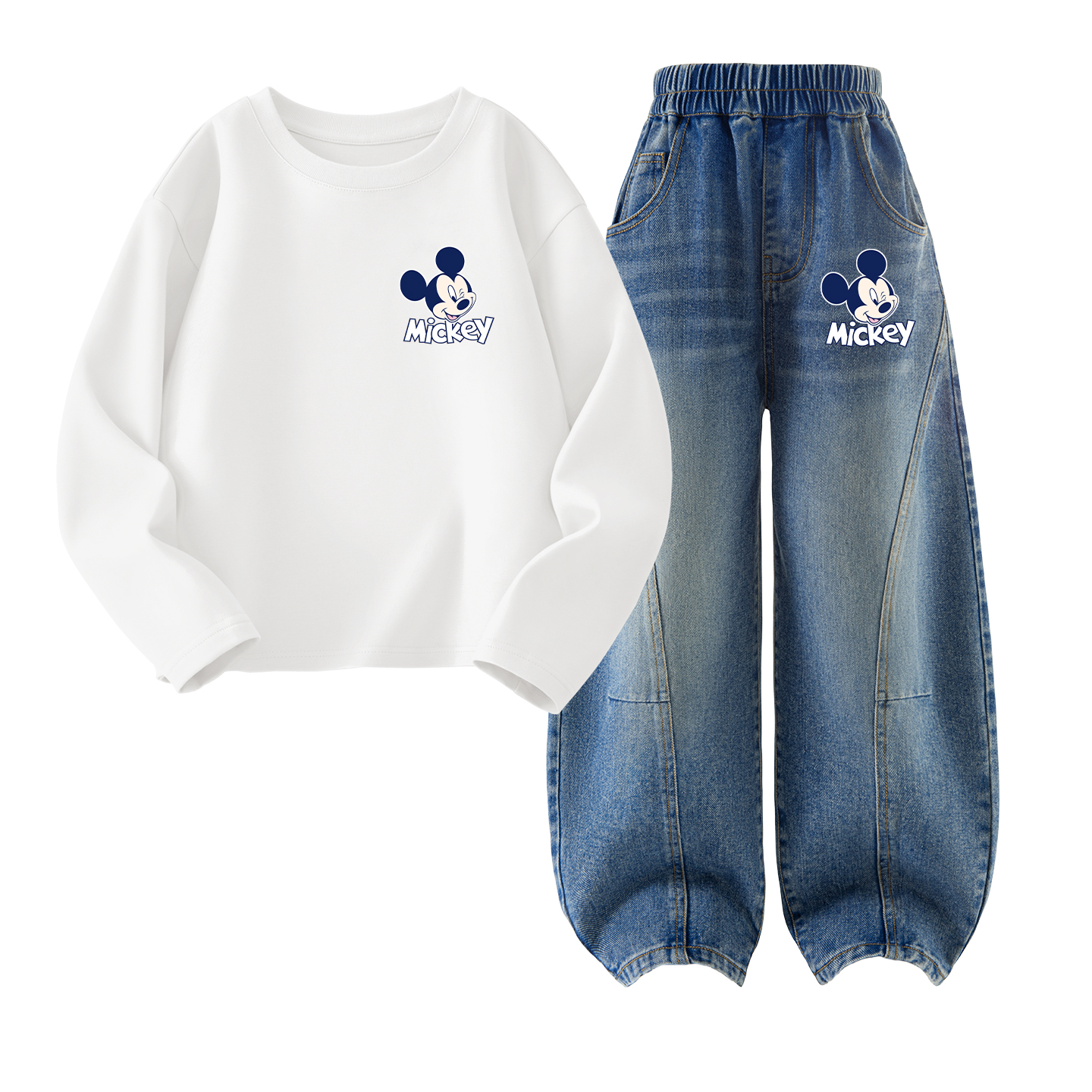 

Детский спортивный комплект Casual Sportswear 2 Piece Set Disney, dazzle белый+dazzle denim синий