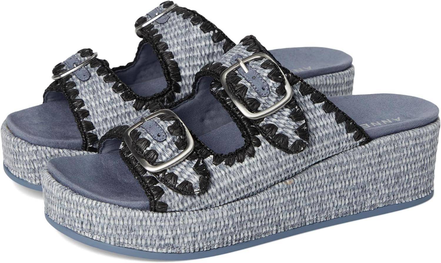 Сандалии Anne Klein Vineyard, цвет Blue Raffia