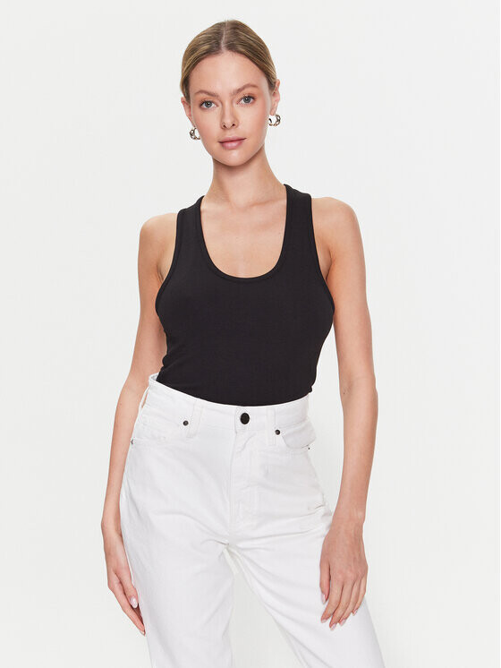 

Топ приталенного кроя Calvin Klein, черный
