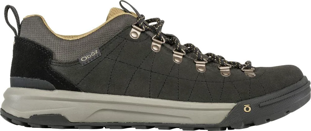 Мужские треккинговые туфли Oboz Beall Low из замши, серый — фото 3