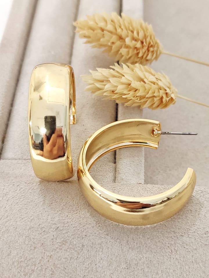 

Позолоченные серьги-кольца Nakkash