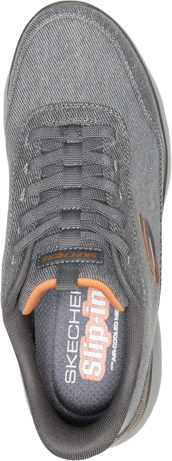 Мужские кеды Skechers Summits из парусины с технологией Hands Free, оранжевый — фото 3