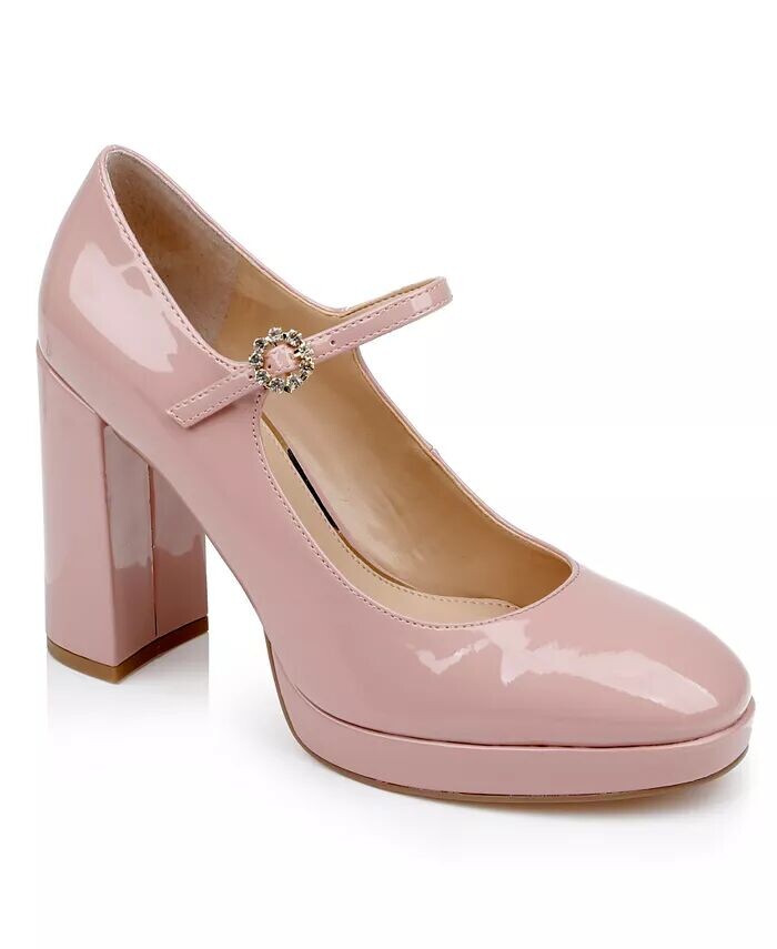 

Туфли на платформе Trisha Mary Jane Jewel Badgley Mischka, розовый