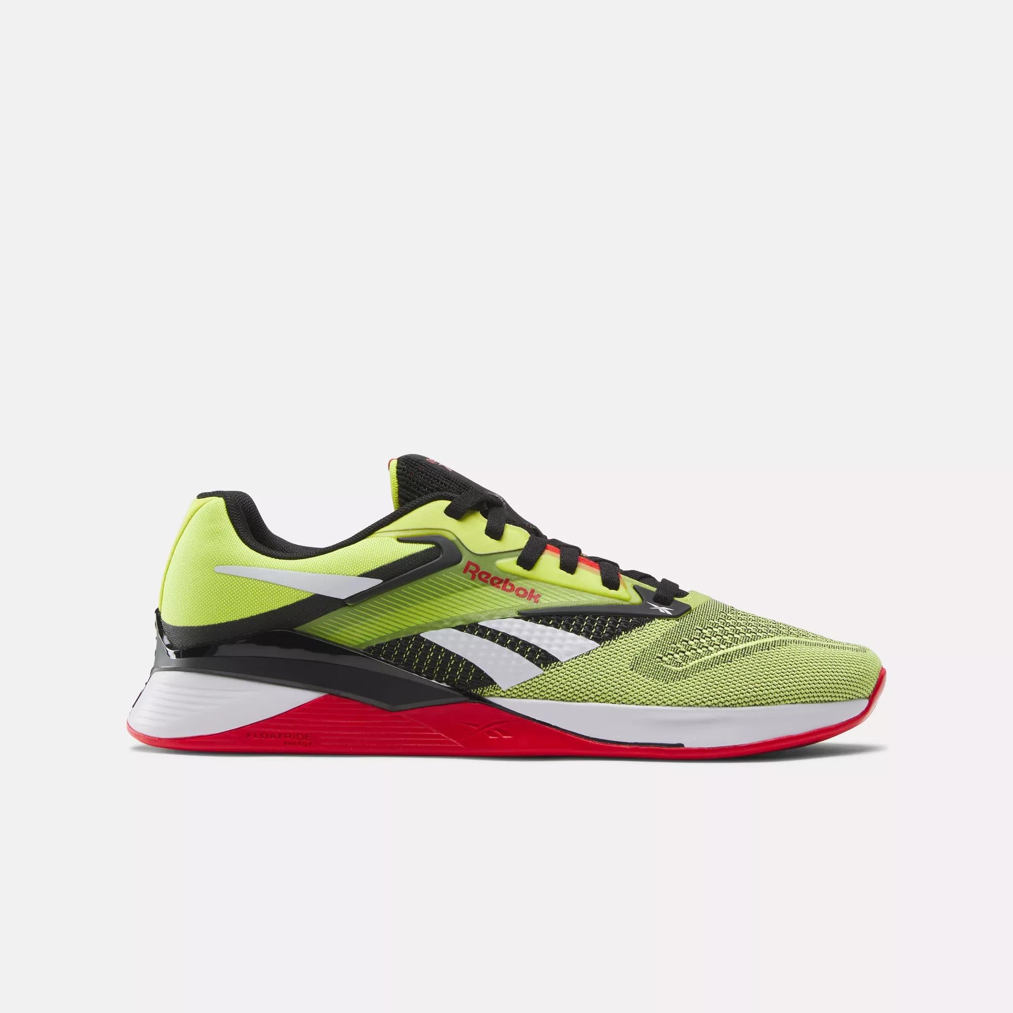 

Кроссовки Nano X4 Reebok, цвет hyper green / black / vector red