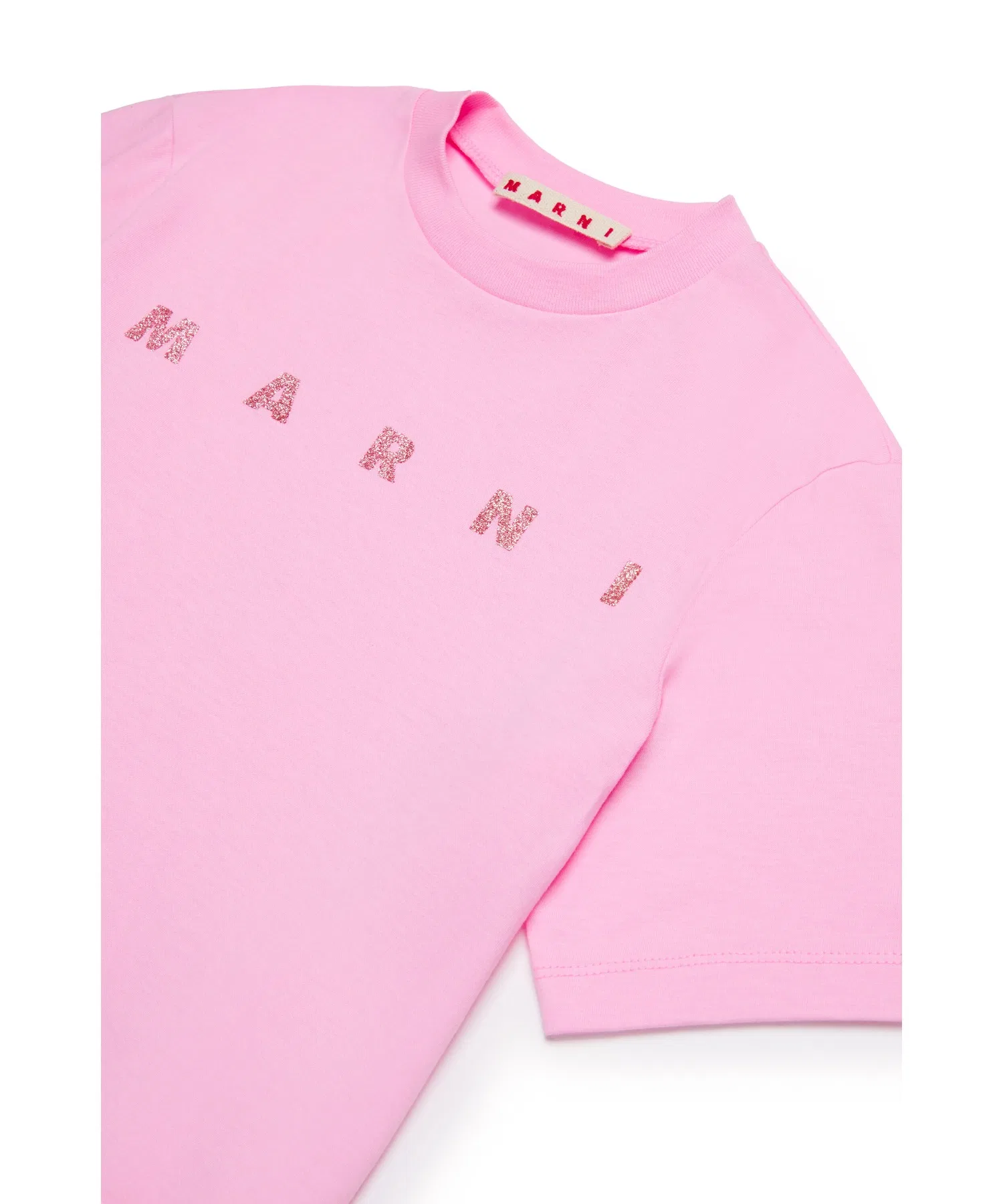 Детская футболка MARNI укороченная белая — фото 4