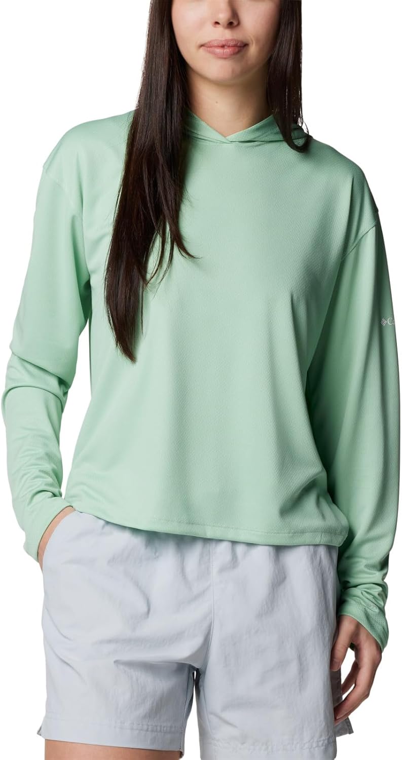 

Columbia женская толстовка с капюшоном Pfg Solar Stream, New Mint