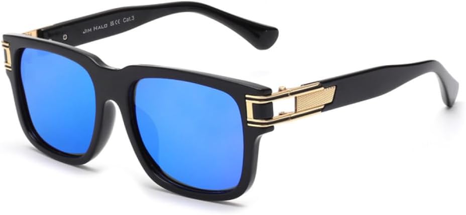 

Солнцезащитные очки 2027 года для мужчин и женщин. Классические ретро-очки квадратной формы для вождения, рыбалки, с защитой от УФ-излучения UV400 MTZJH, C2 Mirror Blue