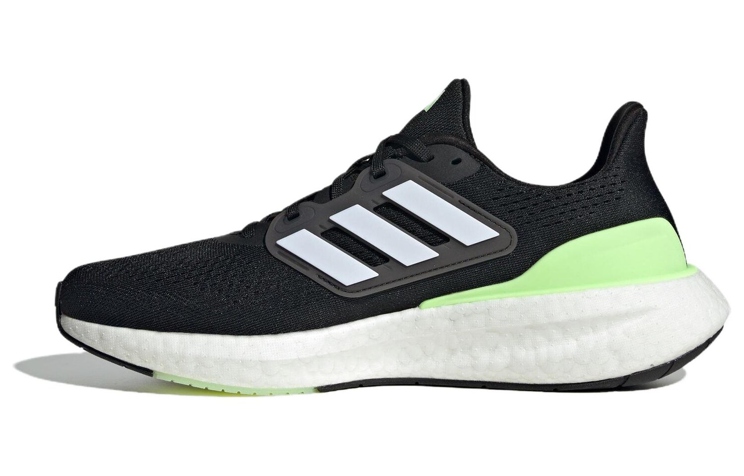 

Кроссовки adidas PureBoost 23 Wide 'Black Green Spark', черный/зеленый