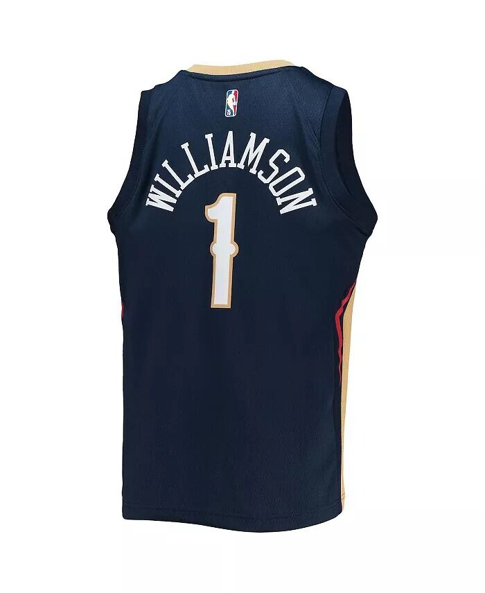 Джерси Big Boys Zion Williamson Navy New Orleans Pelicans 2021/22 Diamond Swingman — Icon Edition Nike — фото 4
