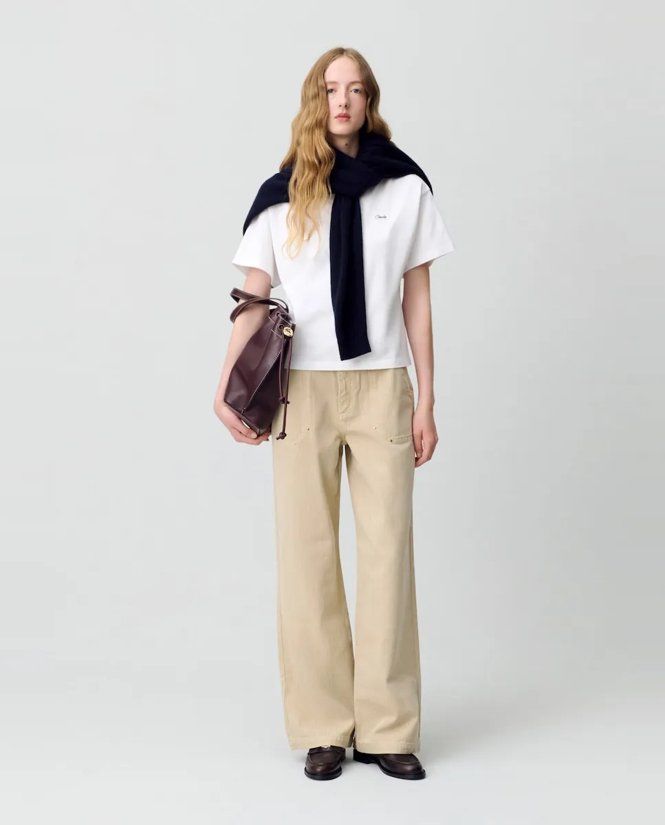 

Женские джинсы прямого кроя Claudie Pierlot, бежевый