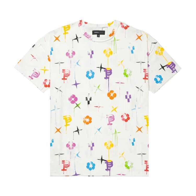 

Футболка PURPLE BRAND Textured Inside Out Tee Off White, кремовый