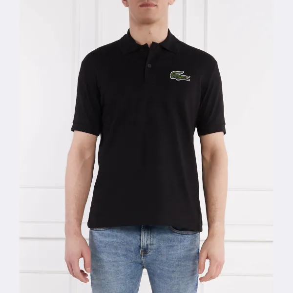 

Рубашка поло свободного кроя Lacoste, черный