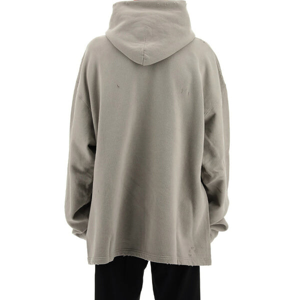 Толстовка blurred logo distress hoodie 'grey' Balenciaga, серый — фото 4