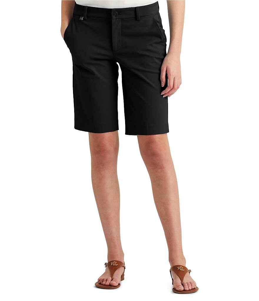 

Шорты из эластичного хлопка Lauren Ralph Lauren, черный