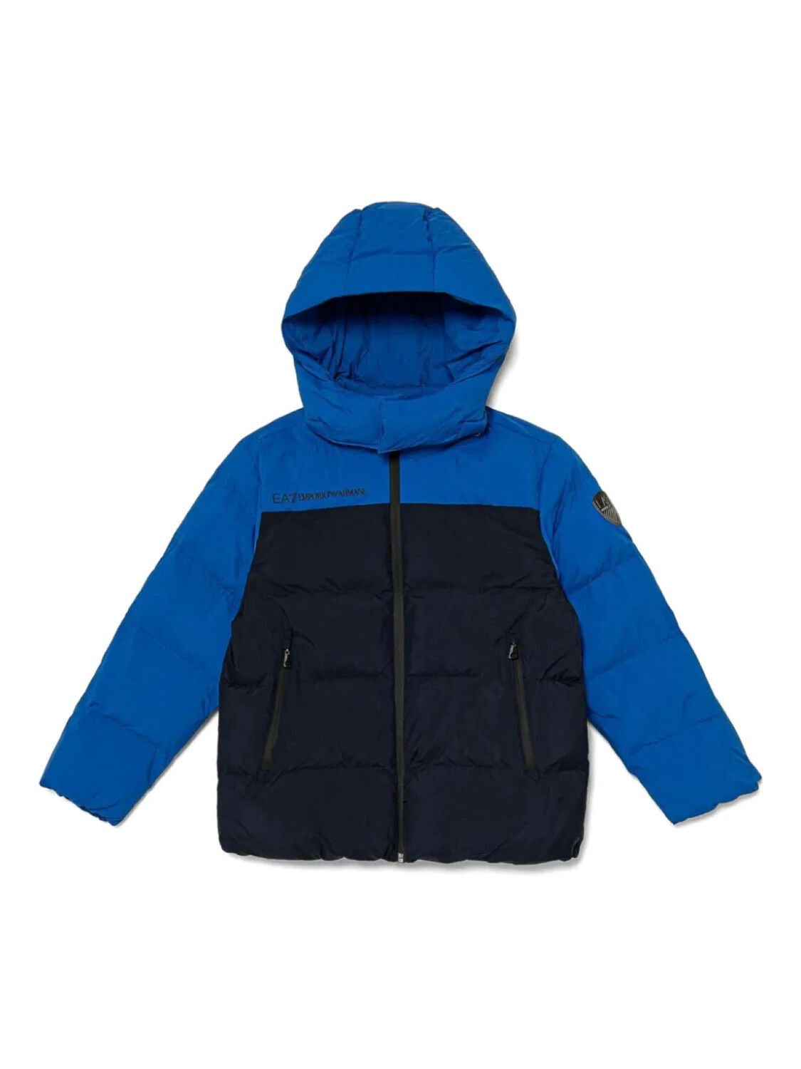 

Детская куртка с капюшоном Emporio Armani Emporio Armani Kids, синий