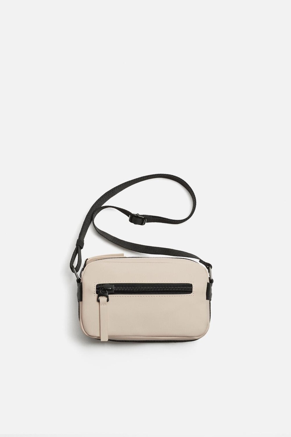 

Прорезиненная сумка через плечо ZARA, цвет Bone White