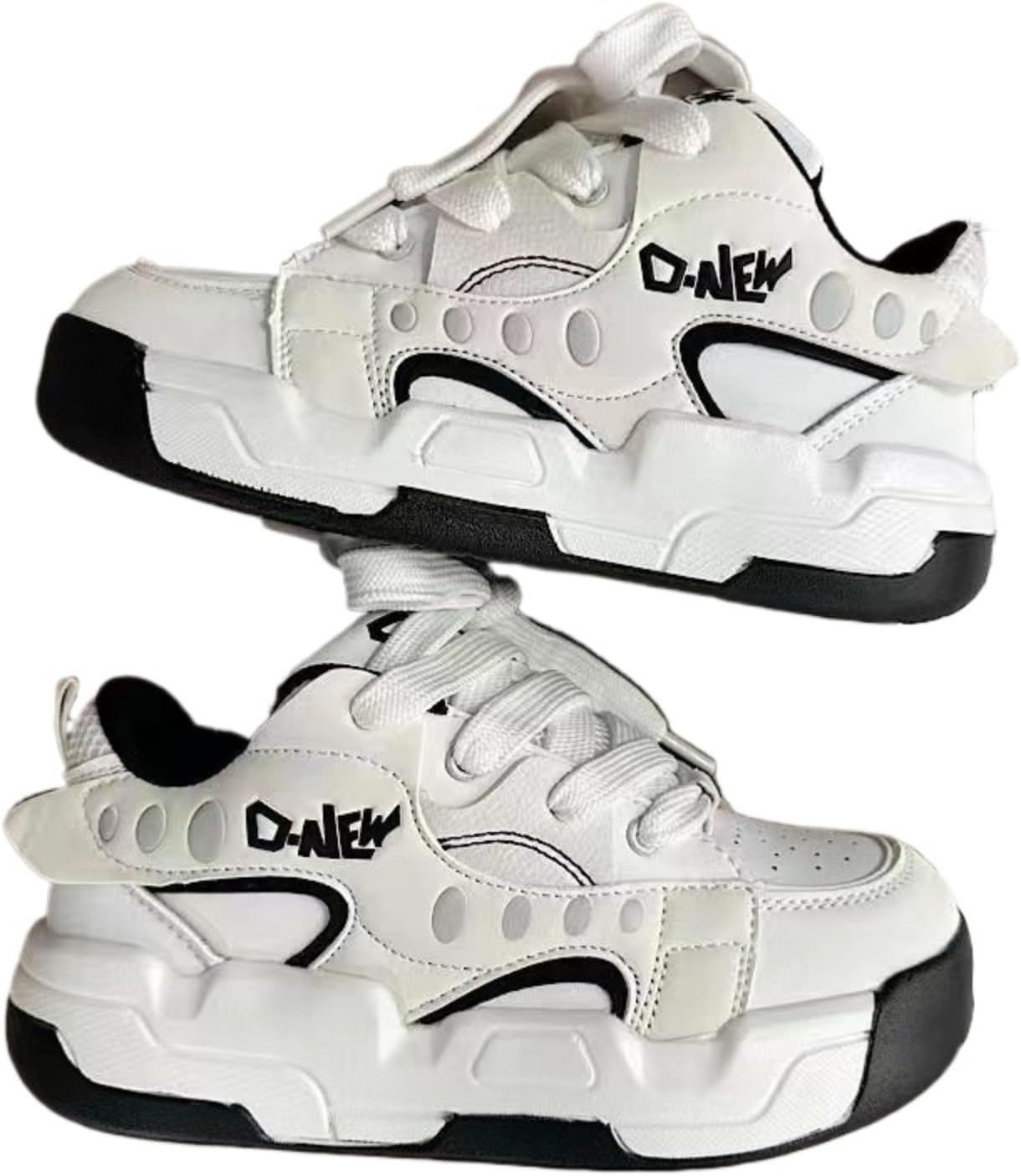 

Мужские модные кроссовки с массивной подошвой, повседневные шнурованные туфли на платформе, ретро стиль, белый цвет, удобная обувь для прогулок Azttoztto