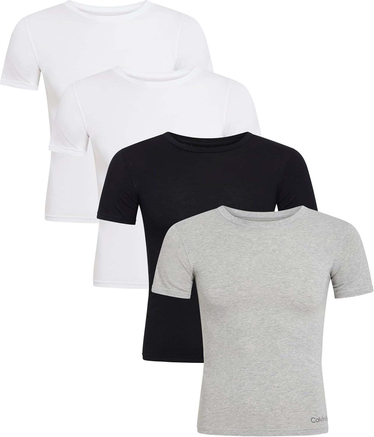 

Футболки Calvin Klein для мальчиков с коротким рукавом, хлопковые, упаковка, 4 Pack - White/Black/Heather Grey, Белый, Футболки Calvin Klein для мальчиков с коротким рукавом, хлопковые, упаковка, 4 Pack - White/Black/Heather Grey