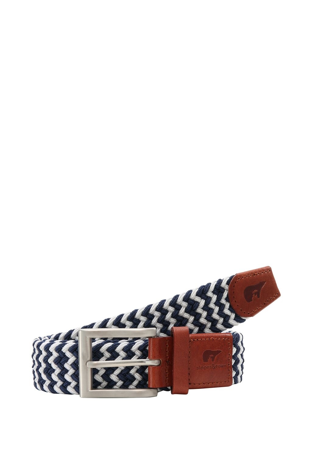 

Плетеный ремень Slopes&Town, цвет blue/white