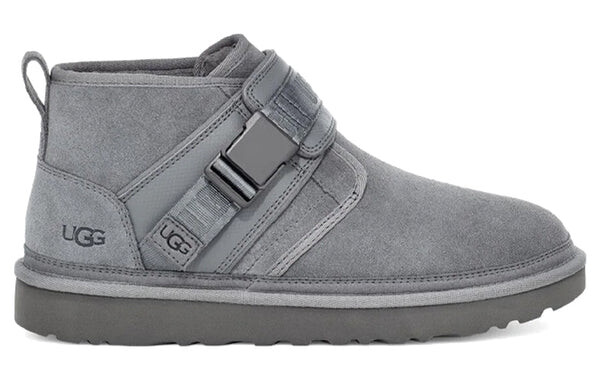 Зимние ботинки мужские Ugg с застежкой, серый — фото 3