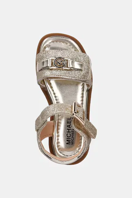 Сандалии детские на липучке KIERAN Michael Kors, золотой — фото 4
