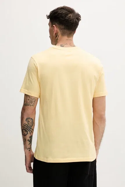 Футболка хлопковая męski bawełniany Adidas Originals, желтый — фото 3