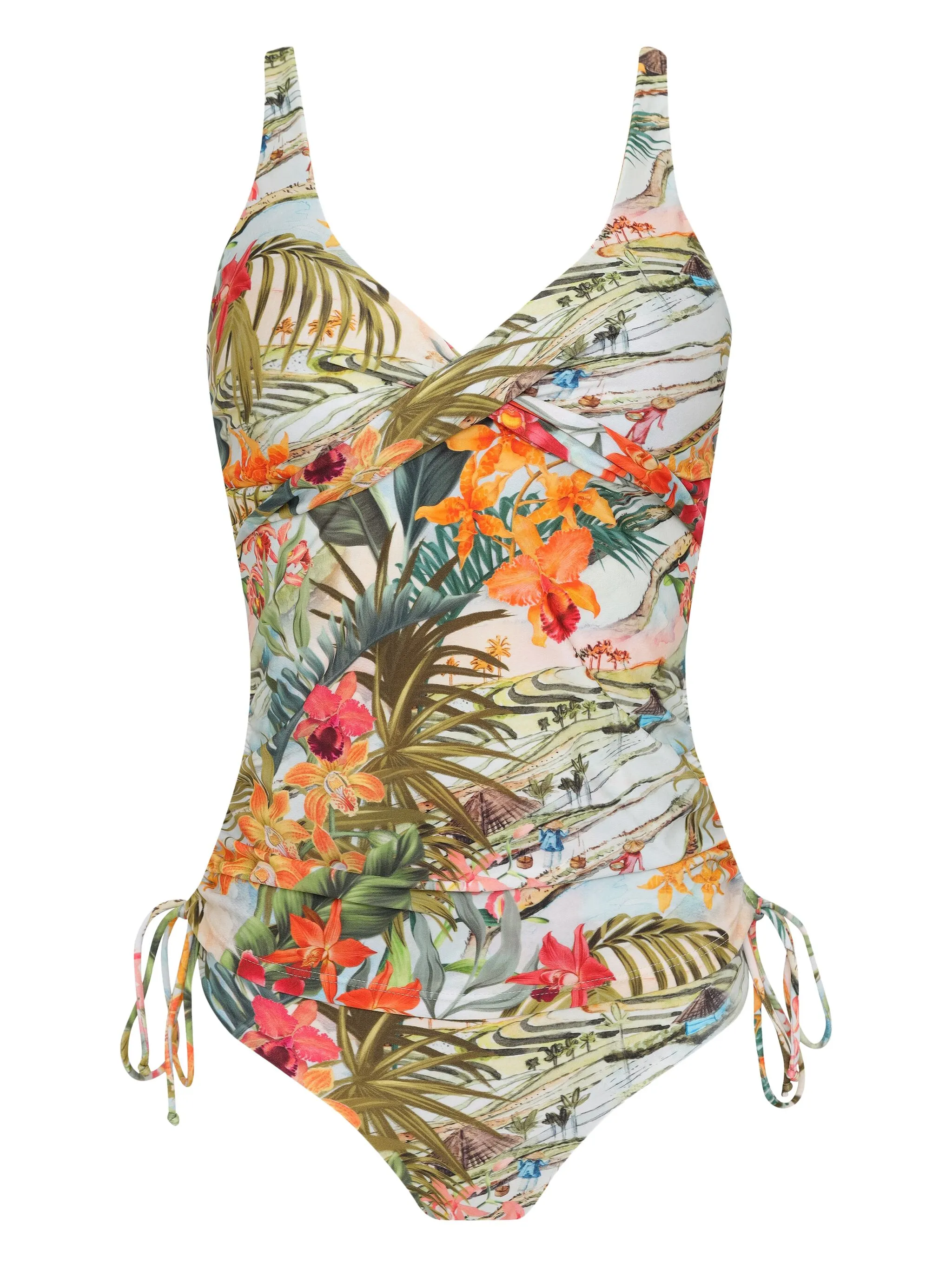 

Танкини Bruma с кулиской и принтом Lygia & Nanny, зеленый