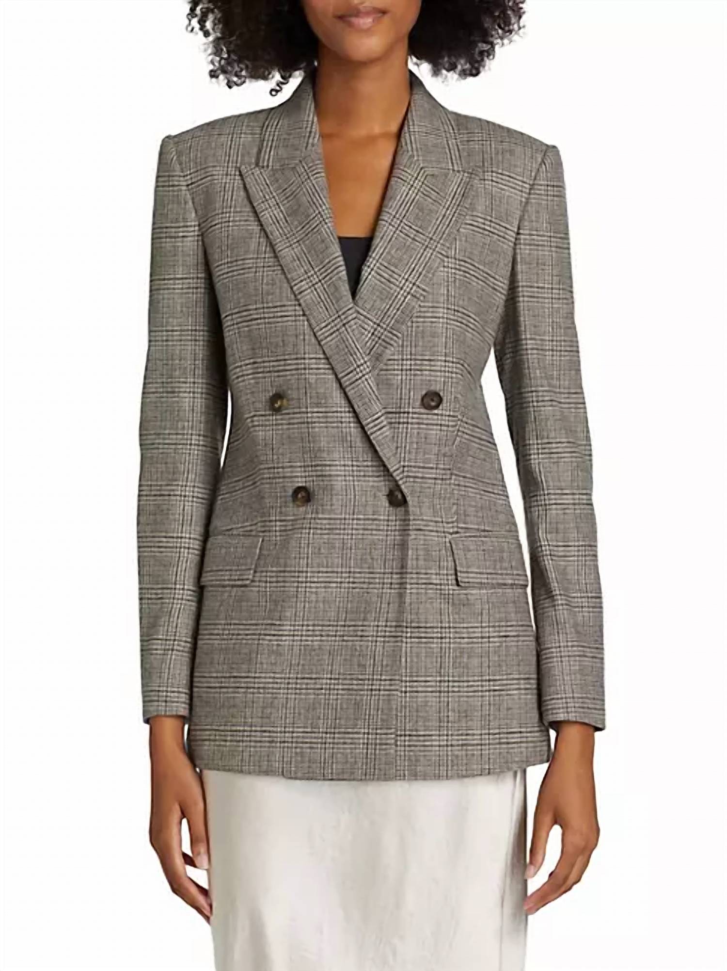 

Двубортный пиджак в клетку Heritage Glen Plaid Vince