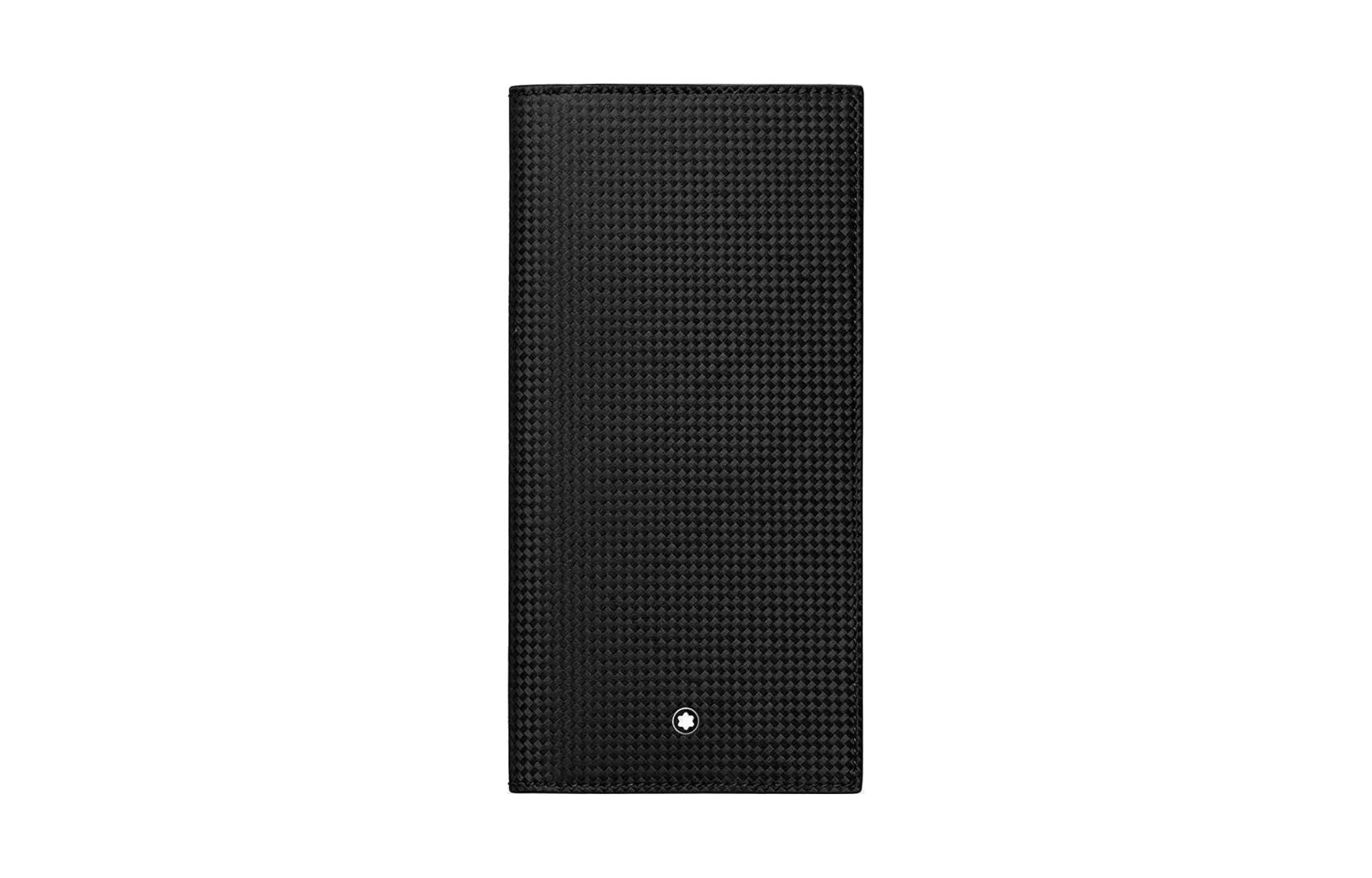 

Кожаный бумажник мужской классический угольно-черный MONTBLANC