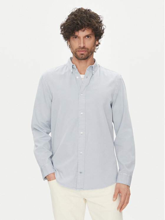 

Рубашка удобного кроя K10K114200 Calvin Klein, голубой