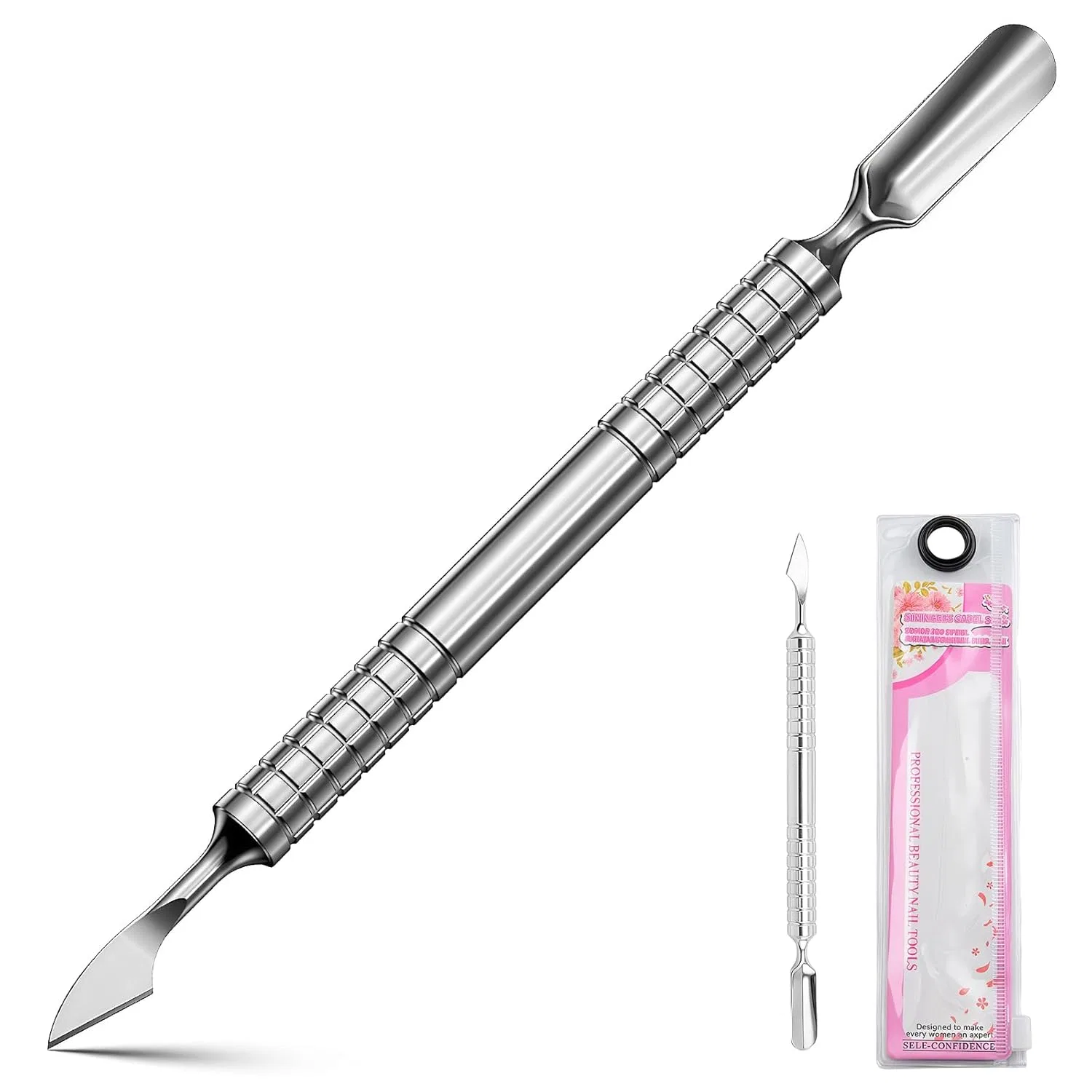 Двусторонний пушер для кутикулы из нержавеющей стали ‎Astraglam
