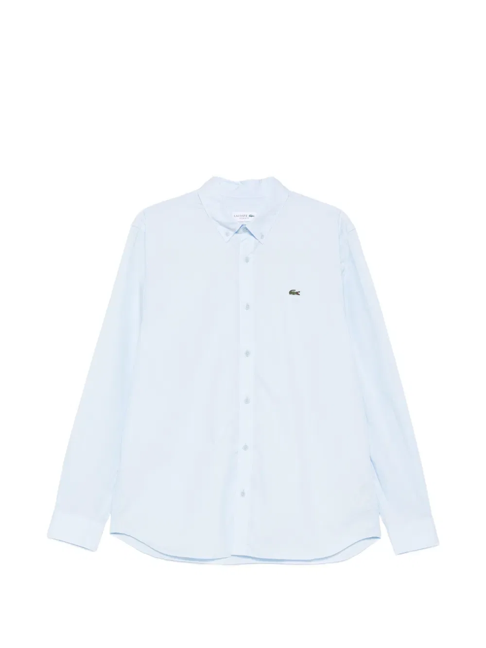 Рубашка с длинными рукавами Lacoste, хлопок, синий
