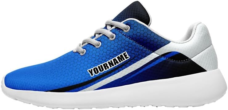 

Кроссовки с индивидуальным названием, широкий размер, для бега, для мужчин и женщин, удобные, легкие, унисекс, для тенниса и спортзала Awsole, белый/синий