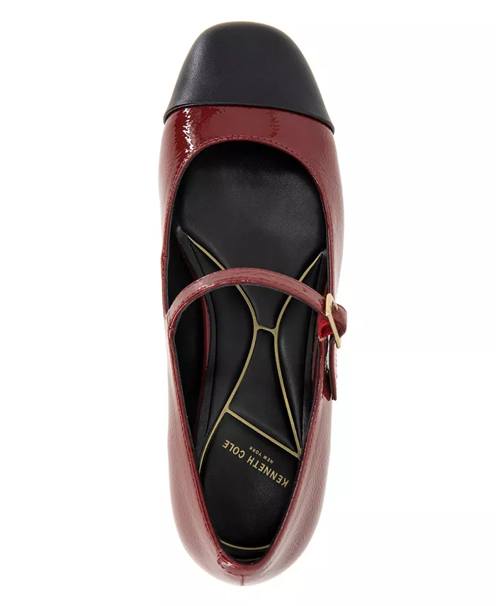 Женские туфли-лодочки Alec на блочном каблуке Kenneth Cole New York, красный — фото 4