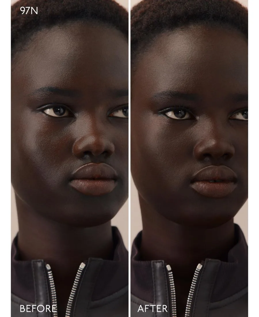 Тональная основа Plein Air, Luminous Matte Skincare Foundation, 1,11 унции HERMÈS, 87n cacao is a neutral deep коричневый — фото 4