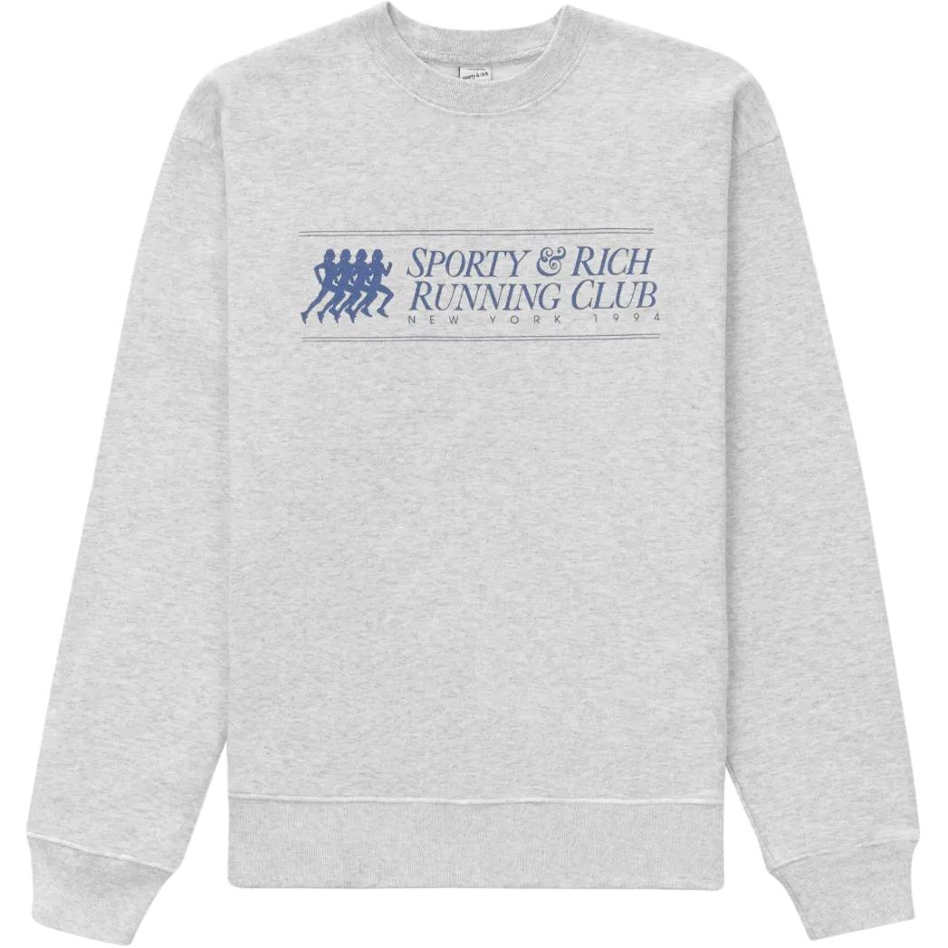 

Толстовка с логотипом 94 Running Club SPORTY & RICH, серый