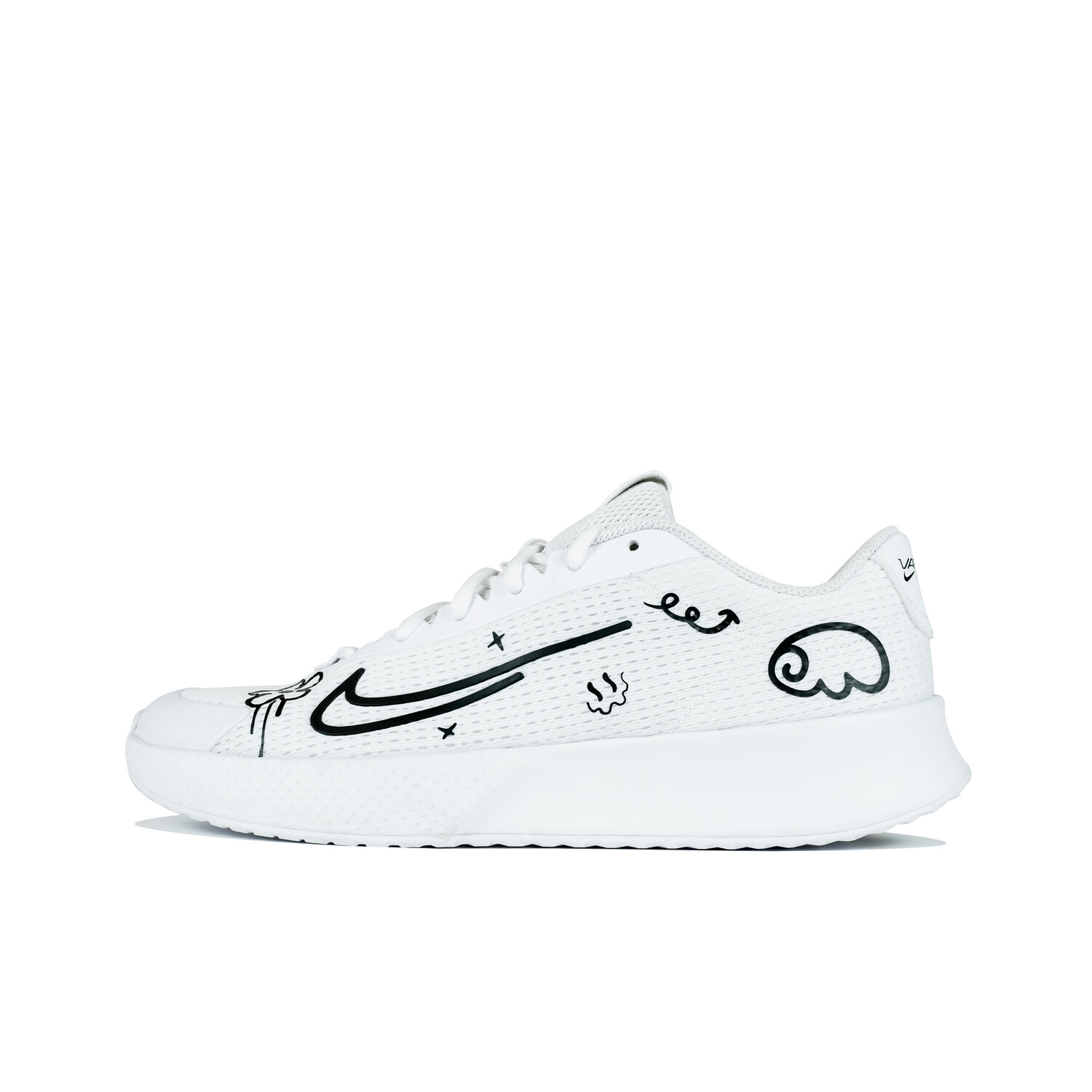 

Теннисные кроссовки Court Vapor Lite 2 мужские с низким верхом белые/черные Nike
