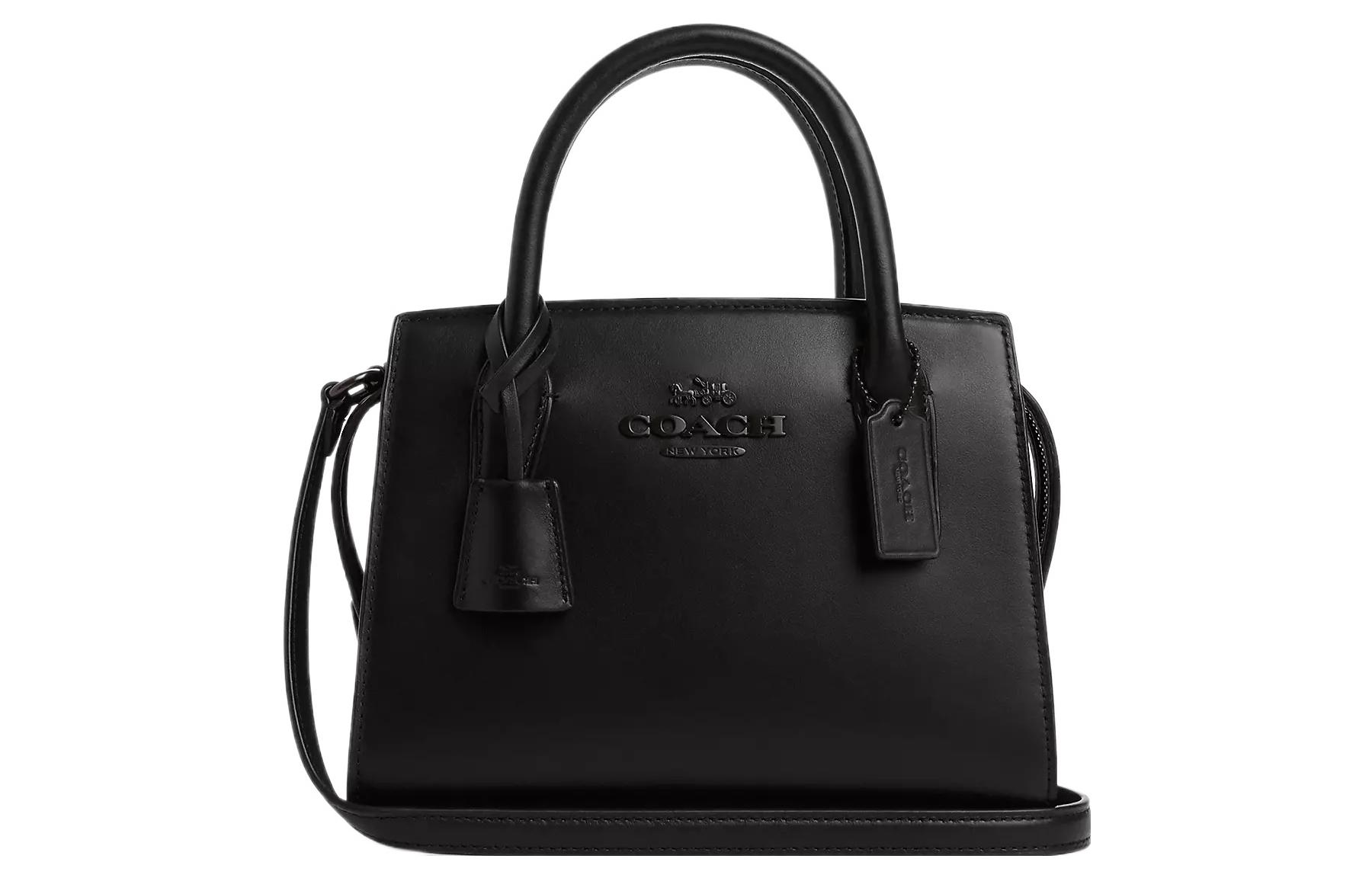 

Сумка через плечо ANDREA CARRYALL из телячьей кожи, кроссбоди, женская сумка-клатч черного цвета COACH