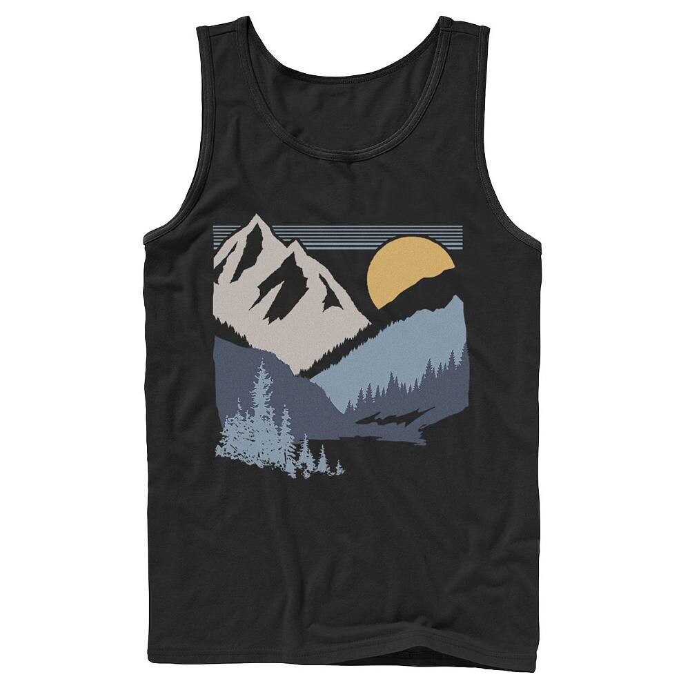 

Мужская майка с наклоном Sun And Mountains Licensed Character, черный
