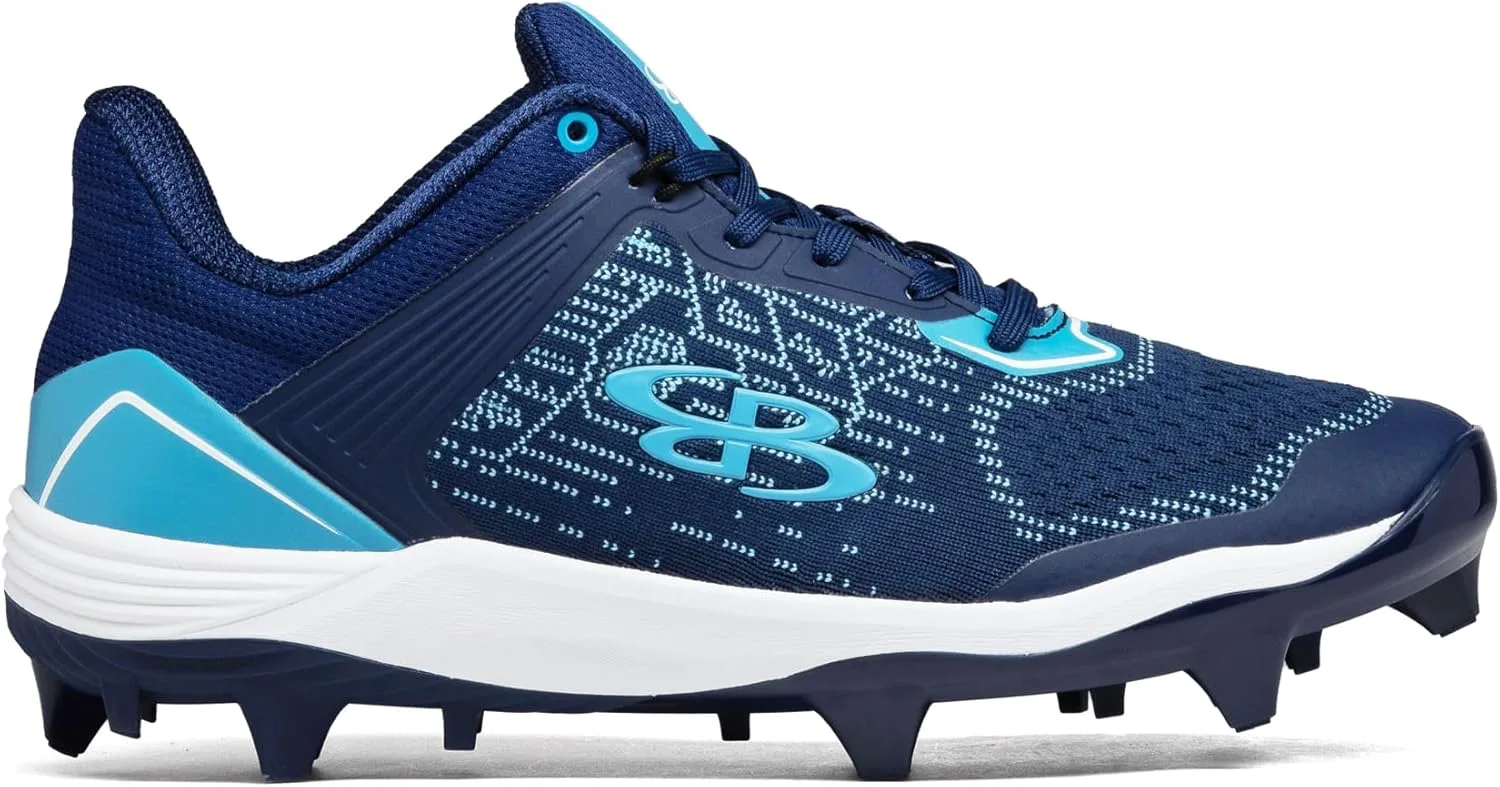 Мужские бутсы Boombah Viper Pureknit с литой подошвой - Status - Разные цвета - Разные размеры, темно-синий — фото 4