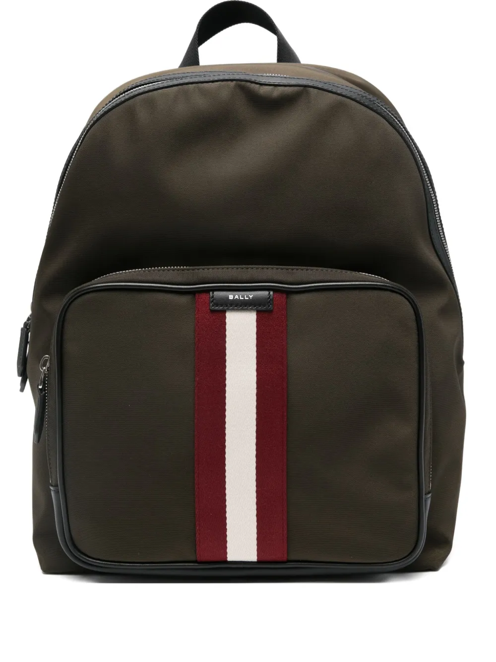

Рюкзак с отделкой в полоску Bally, зеленый