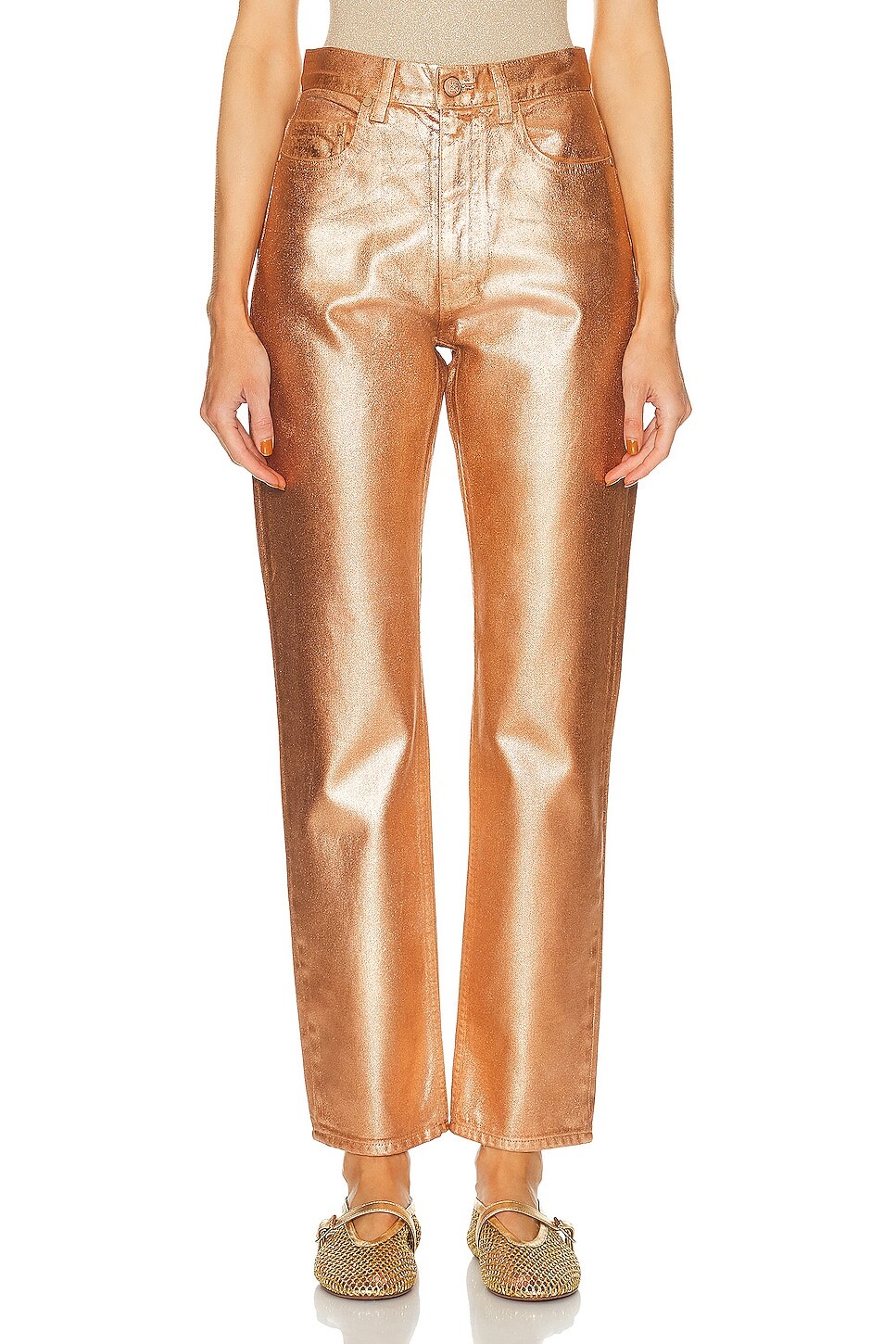 

Джинсы женские Ulla Johnson, цвет Copper Foiled Wash