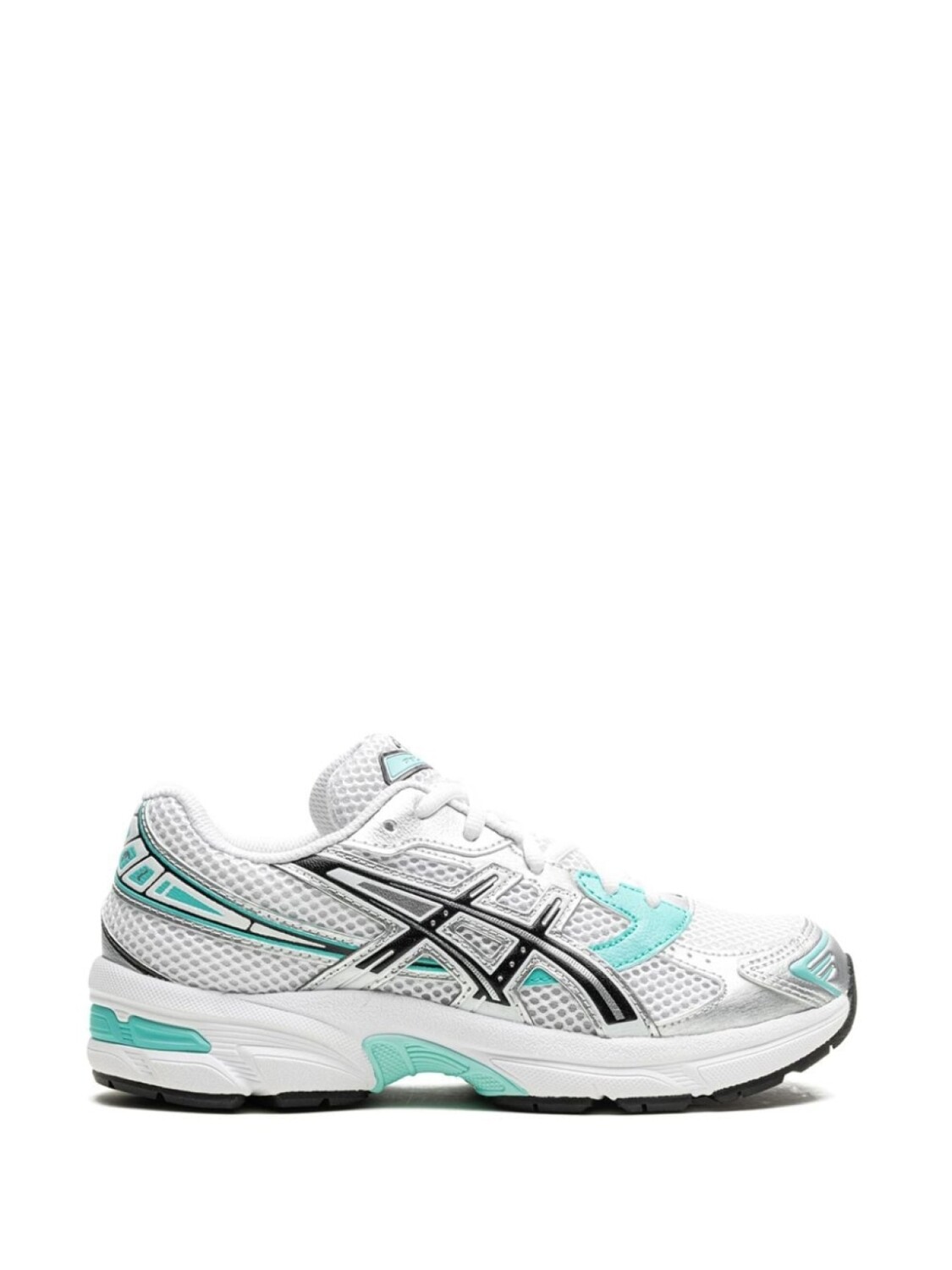 Кроссовки GEL-1130 White Aqua Asics Kids, белый — фото 2