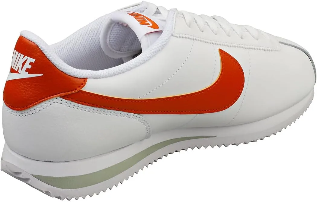 Мужские кроссовки Nike Cortez (DM4044-102, белый/нефритовый горизонт/оранжевый цвет "Костер") — фото 2
