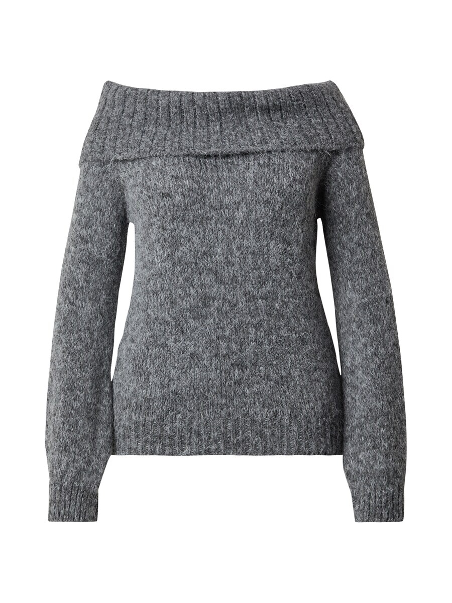 

Тонкий вязаный свитер ONLY Carmakoma Sweater, пятнистый серый