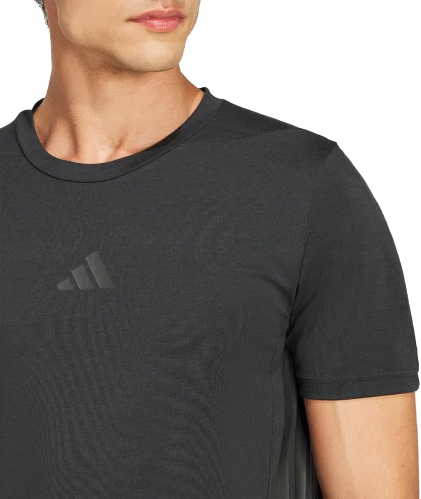 Мужская футболка adidas Designed for Training с тремя полосками — фото 4