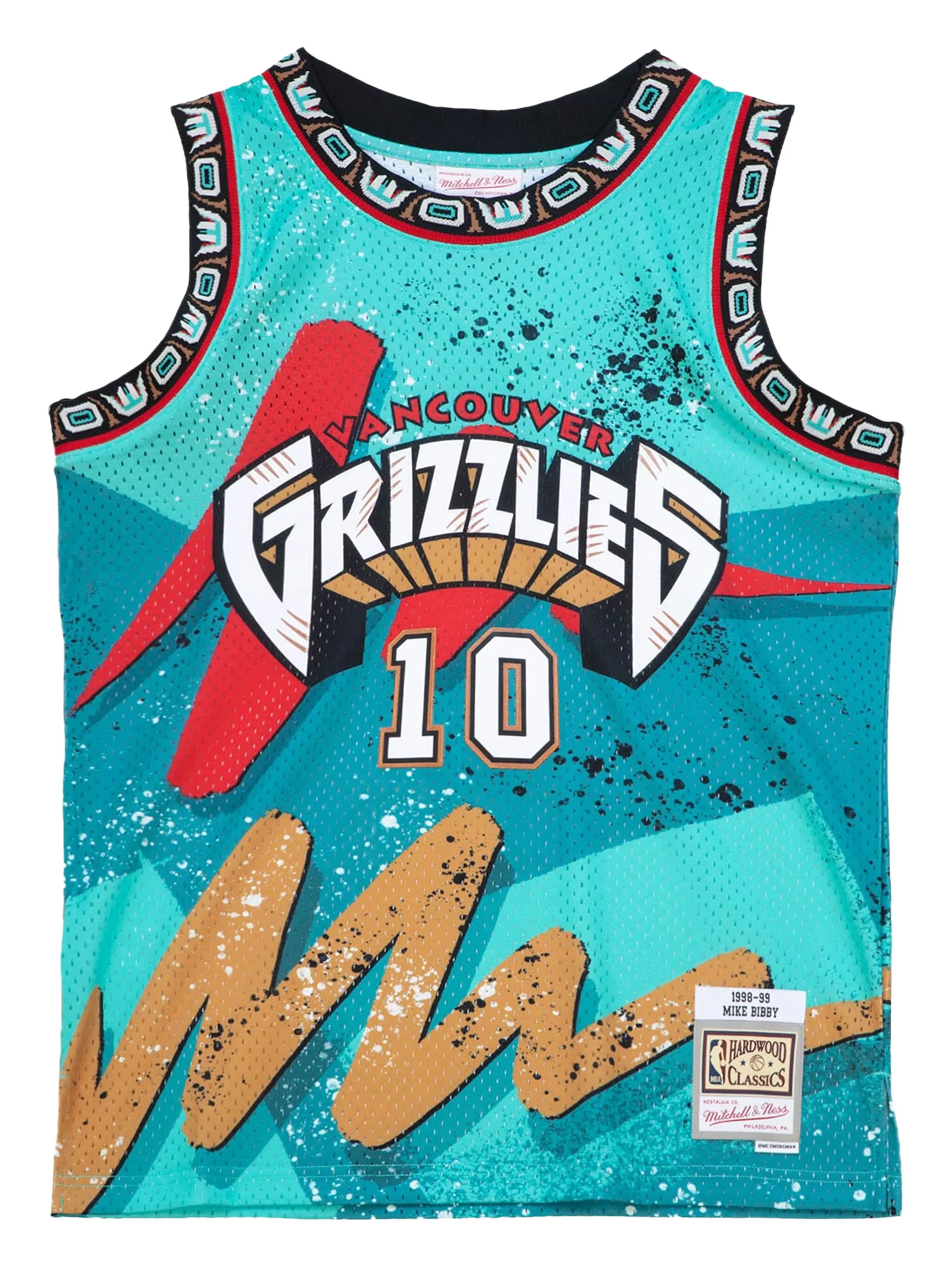 

Топ Mike Bibby NBA Vancouver Grizzlies 1998/99 Swingman Mitchell & Ness, зеленый